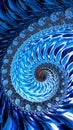 Fractal spiral - abstract digitally generated image Royalty Free Stock Photo