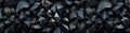 Fractal texture of the black rocks - GenerativeAI Royalty Free Stock Photo