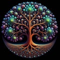 Fractal Tree A tree whose branches divide and subdivide in a fra Royalty Free Stock Photo