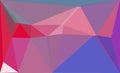 Fractal triangles pinks and blues pattern background expolosion