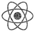 Fraction Mosaic Atom Icon