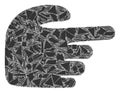 Fraction Mosaic Right Index Finger Icon