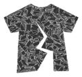 Fraction Mosaic Torn T-Shirt Icon