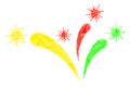 Fraction Mosaic Virus Fireworks Icon