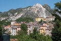 Fraction of Torano in Carrara, a Country nestled in the environment of the Marble Quarries, Tuscany - Italy Royalty Free Stock Photo