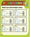 Fractions worksheet, Fraction Review, fraction practice, educational, Equivalent Fractions, math activity for kids