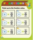 Fractions worksheet, Fraction Review, fraction practice, educational, Equivalent Fractions, math activity for kids