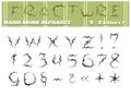 Fracture Alphabet Part Two Royalty Free Stock Photo