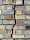 Fractured Brick Wall