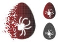 Fractured Dotted Halftone Parasite Egg Icon