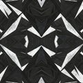 Fractured Geometric Black and White Pattern Royalty Free Stock Photo