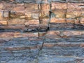 Fractured shale an sandstone beds