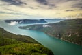 Fjord Frafjord and mountains forest in Norway Royalty Free Stock Photo