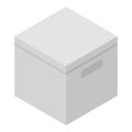 Fragile box icon, isometric style Royalty Free Stock Photo
