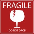 Fragile or Breakable Material packaging symbol