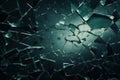 Fragile Broken glass mockup. Generate Ai Royalty Free Stock Photo