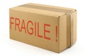 Fragile cardboard box #2 Royalty Free Stock Photo