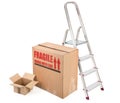 Fragile cardboard boxes Royalty Free Stock Photo