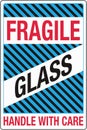 International Shipping Pictorial Labels Fragile Glass Handle With Care