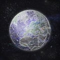 Fragile glass planet - save the Earth Royalty Free Stock Photo