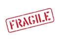 Fragile grunge box signs or stamp Isolated for logistics and cargo Royalty Free Stock Photo