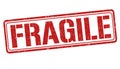 Fragile grunge rubber stamp Royalty Free Stock Photo