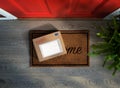 Fragile online purchase delivered to the door. Royalty Free Stock Photo