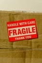 Fragile Package Label Royalty Free Stock Photo