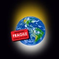 Fragile Planet Earth Royalty Free Stock Photo