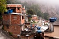 Fragile residential constructions of favela Vidigal in Rio de Janeiro Royalty Free Stock Photo