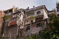 Fragile residential constructions of favela Vidigal in Rio de Janeiro Royalty Free Stock Photo