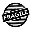 Fragile rubber stamp