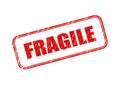 Fragile Rubber Stamp Vector Royalty Free Stock Photo
