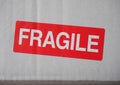 Fragile sign label sign Royalty Free Stock Photo