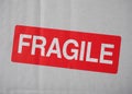 fragile sign label sign Royalty Free Stock Photo