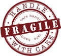 Fragile stamp