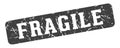 fragile rectangular sign. fragile stamp Royalty Free Stock Photo