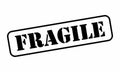Fragile stamp illustration