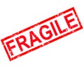 Fragile stamp sign. fragile grunge rubber stamp on white background Royalty Free Stock Photo