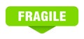 fragile sticker. fragile sign on transparent background Royalty Free Stock Photo