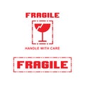 Fragile icon vector template design