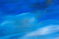 Abstract texture blue sky oil painting background. Closeup macro Hand drawn artwork. Royalty Free Stock Photo