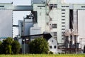 Fragment of a agricultural complex in a summer sunny day