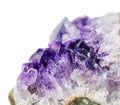 Fragment of amethyst geode Royalty Free Stock Photo