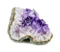 Fragment of amethyst geode Royalty Free Stock Photo