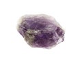 Fragment of amethyst mineral on background