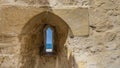 A fragment of the ancient Citadel of Qaitbay. Royalty Free Stock Photo