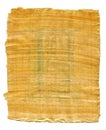 Fragment of Ancient Egyptian papyrus from The Karnak temple, Thebes valley, Luxor, Egypt. Antique manuscript, sheet of parchment Royalty Free Stock Photo