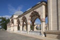 A fragment of the arcade of the Tashu-Hajji mosque. Chechen Republic. Gudermes Royalty Free Stock Photo