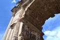 A fragment of the Arch of Titus Royalty Free Stock Photo